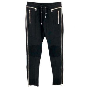 ⭐️🫶 Balmain pants in black cotton with zips - DOWNTOWN UPTOWN...⭐️